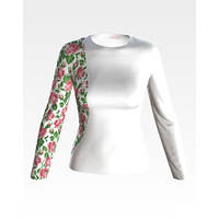Набір для вишивання нитками Барвіста Вишиванка заготовки жіночої блузки вишиванки Ніжні троянди БЖ168пБннi