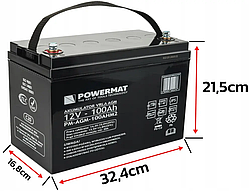 Акумуляторна батарея Powermat PM-AGM-100AHM2 для дому,