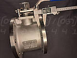 Кран кульовий неіржавкий фланцевий Ду100 (4") моноблоковий Ру16 повнопрохідний, фото 8