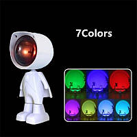 Проекційний світильник Робот 7 кольорів 13х5.2см (M-9304-1)