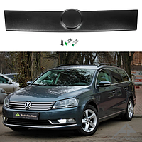 Зимняя заглушка на решетку радиатора Volkswagen Passat B7 2010-2014 (Верх) матова