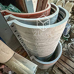 Комплект стяжних хомутів для гранулятора ОГМ-1.5 Хоміти литі стяжні для прес гранулятора огм