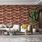 Самоклеюча 3D панель під коричневу катеринославську цеглу в рулоні 20000x700x3мм, фото 5