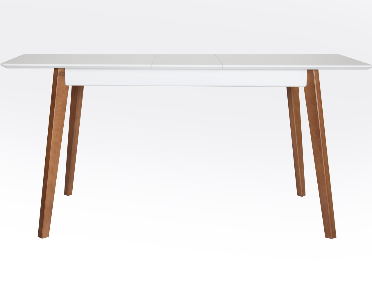 Стіл обідній розкладний дерев'яний Сингл білий/крок ТМ Мікс Мебель