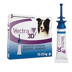 Ceva (Сева) VECTRA 3D (Вектра 3D) Краплі від бліх та кліщів для собак 10 - 25 кг, 3,6 мл 1 піпетка