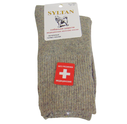 Лікувальні термошкарпетки собача вовна Syltan 2863 37-41 бежеві, фото 1