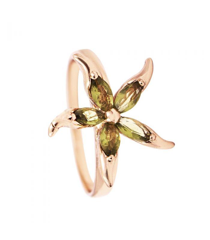 Кільце "Квітка" позолота, фото 1