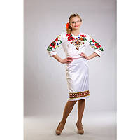 Набір для вишивання нитками Барвіста Вишиванка заготовки жіночого плаття — вишиванки Український степ