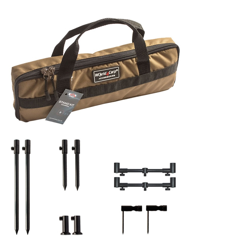 Набір стійок з телескопічними буз барами World4Carp Stand Kit Universal MAX 2