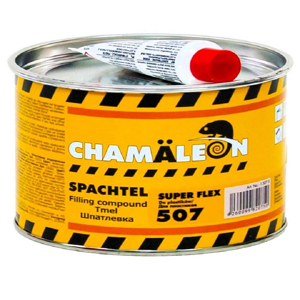 Шпаклівка по пластику чорна Chameleon 507 500+12г