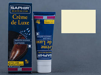 Водовідштовхувальний крем Saphir Creme De Luxe білуватий 75 мл