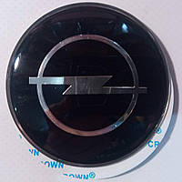 Наклейки на диски 65 мм OPEL алюминий (хромированный лого на черном фоне) к-т 4 шт. STARLEKS 65218