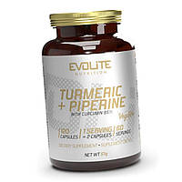 Куркумин и пиперин Evolite Nutrition Turmeric + Piperine 120 капсул