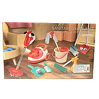 Набір для прибирання, пилосос, 11 елементів для прибирання, звук, світло, кор 42,5*13*27см (8026), фото 2