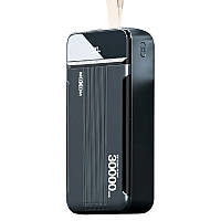 Внешний аккумулятор MOXOM 30000mAh 5A, 22.5W PD QC3.0, 2xUSB/Type-C, черный