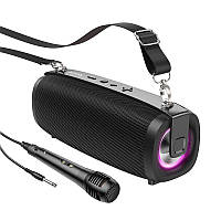 Bluetooth Колонка Hoco BS55 BT5.3, AUX/FM/USB/TF, 10W, Микрофон Черный