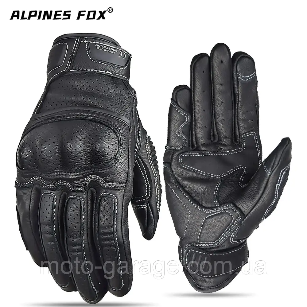 Мотоперчатки ALPINES FOX, шкіряні, Розмір XL, фото 1