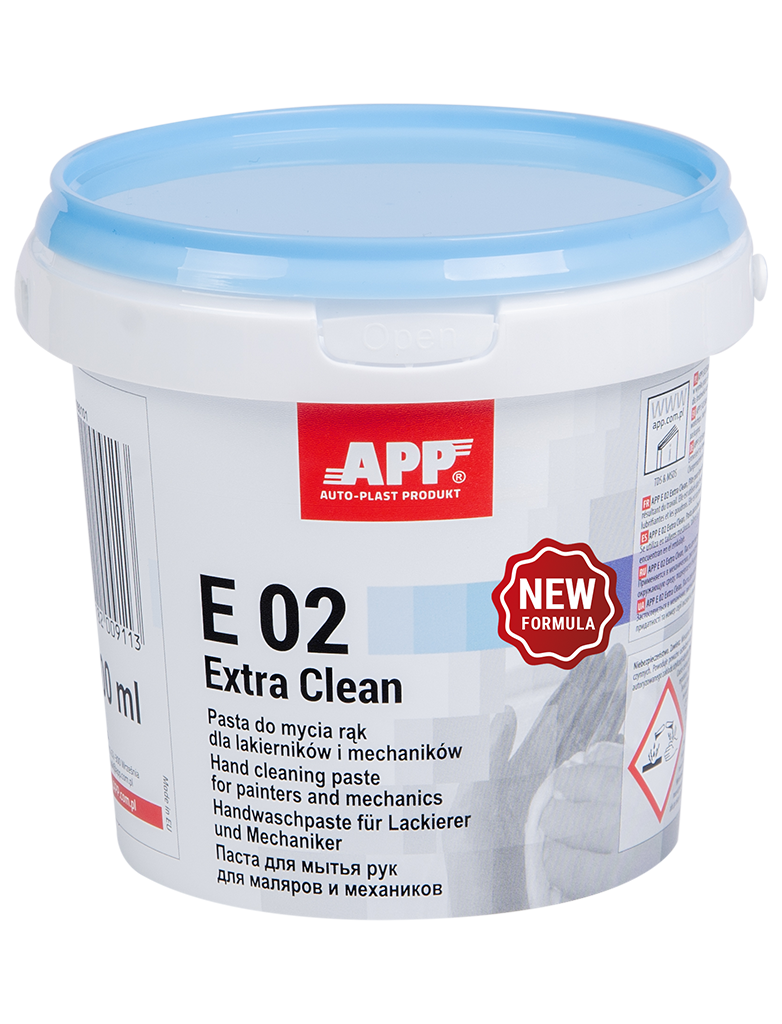 Паста для миття рук малярам і механікам APP E 02 Extra Clean NF - 0.5л