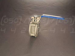 Кран кульовий фланцевий нержавіючий Ду25 (1") моноблочний, н/ж сталь AISI304, Ру16, d = 24 мм