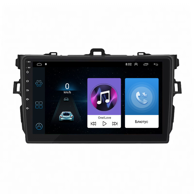 Al Штатна магнітола в машину для Toyota Corolla X (E140, E150) 2006-2012 екран 9" 1/16Gb Wi-Fi GPS Base
