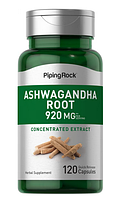 Ашваганда Ashwagandha Root (Withania somnifera) от Piping Rock, 460мг, 120капсул