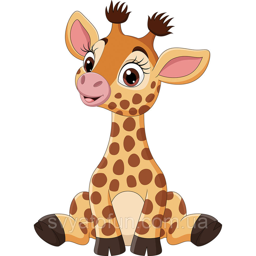 Наклейка для ростової фігури "Жирафа" 100х74 см
