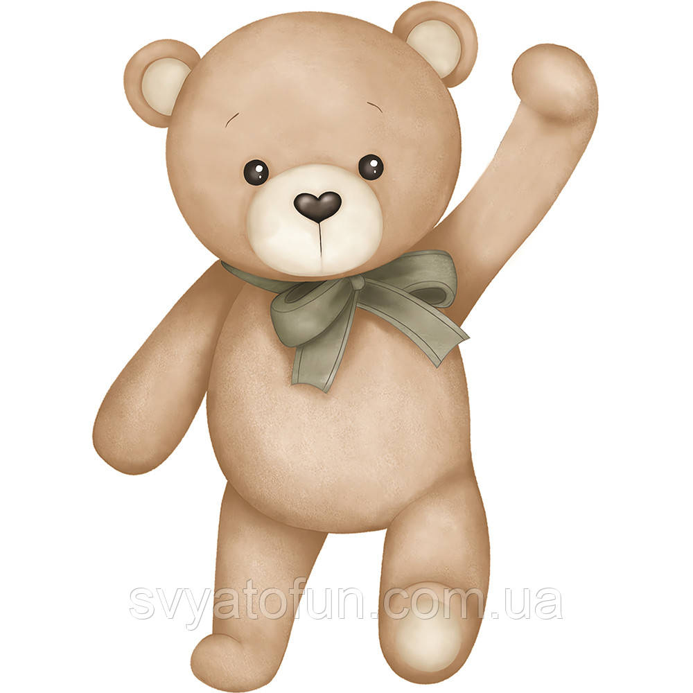Ростова фігура "Ведмедик з бантом" 120×88 см