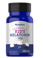 Мелатонін жувальний дитячий для сну від Piping Rock - Melatonin for kids, 1мг, 120 капсул