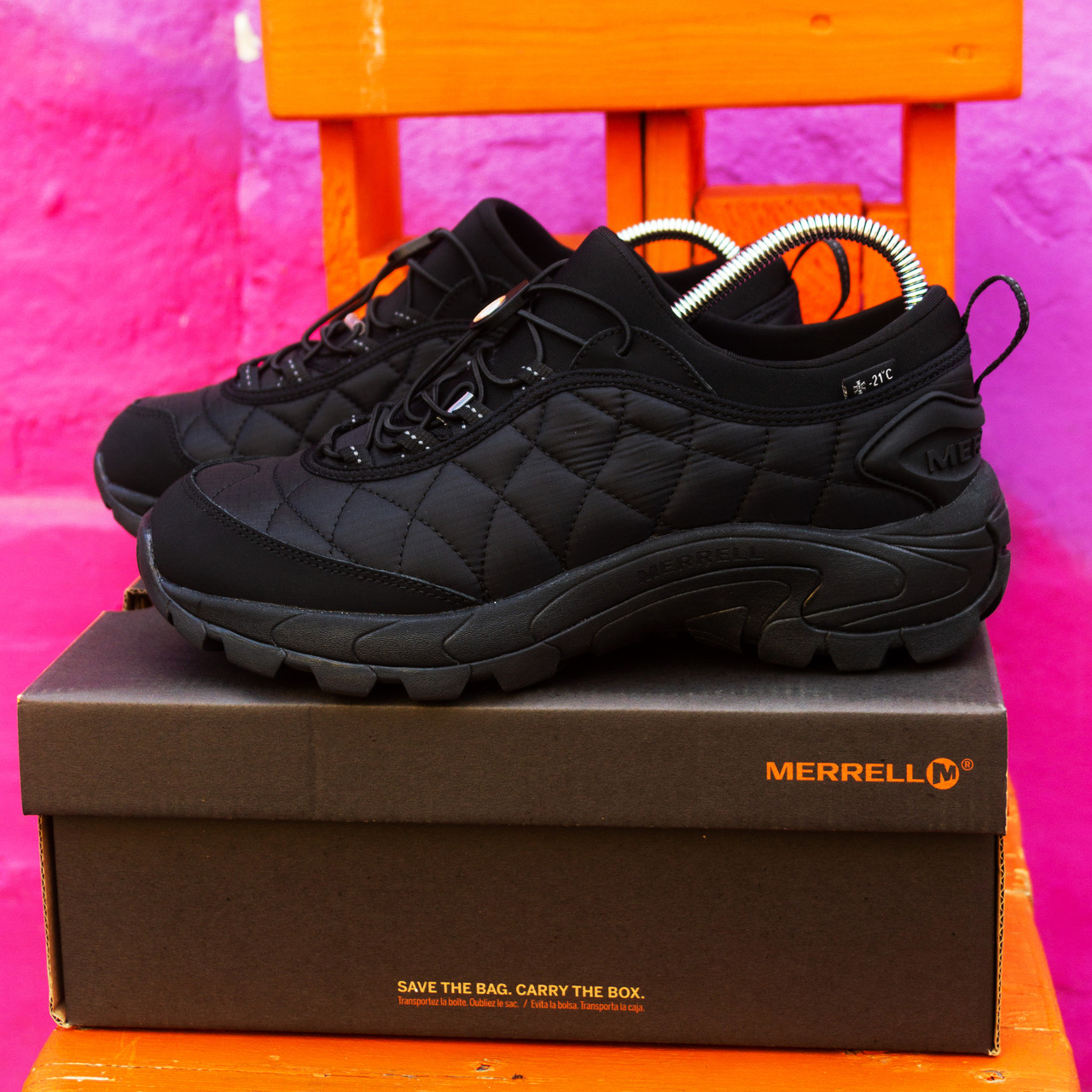 АКЦІЯ!! ТЕРМО Кросівки Черевики Merrell Ice Cap Moc повністю чорні