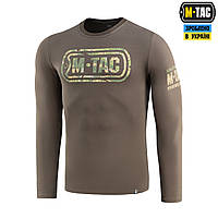 M-Tac футболка Logo длинный рукав Dark Olive 3XL