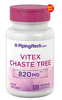 Вітекс священний, добавка при ПМС(Chasteberry Fruit - Vitex) від Piping Rock, 820 мг, 100 вегетаріанських капсул