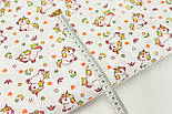Лоскуток. Ситець 100% хб "Маленькі єдинороги" на білому тлі No с-0161, 0.99-95 см, фото 5