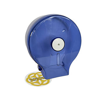Настінний MINI диспенсер для туалетного паперу з нижнім витягуванням, прозорий блакитний Afacan Plastik
