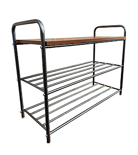 Полиця для взуття з лавкою з ламінату (КР 2-х ярусна)