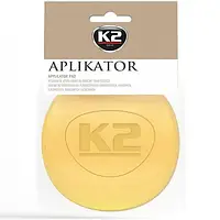 Губка-аппликатор для восков и полиролей Gold Aplikator желтая 100мм K2