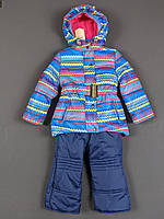 Зимний комплект (куртка + полукомбинезон) для девочки Габби Зимушка-1 92см голубой с синим 10352