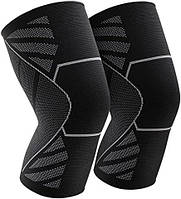 KGONE Knee Support, повітропроникний протиковзний компресійний рукав для коліна, у комплекті 2 шт., розмір XL