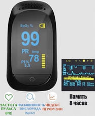 Портативний пульсоксиметр на палець IMDK Medical A2 Original OLED з сертифікатом без батарейок, фото 3