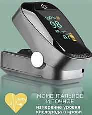 Портативний пульсоксиметр на палець IMDK Medical A2 Original OLED з сертифікатом без батарейок, фото 5