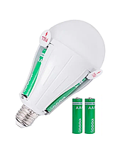 LED лампа на акумуляторі E27 30W (2 акумулятори)