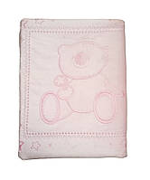 Плед-ковдра двустороння з вишивкою Руно для дівчинки 75х120