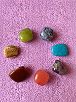 Чакровый набор из 7 натуральных камней с мешочком