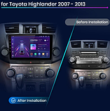 Junsun 4G Android магнітола для Toyota Highlander 2007-2013, фото 2