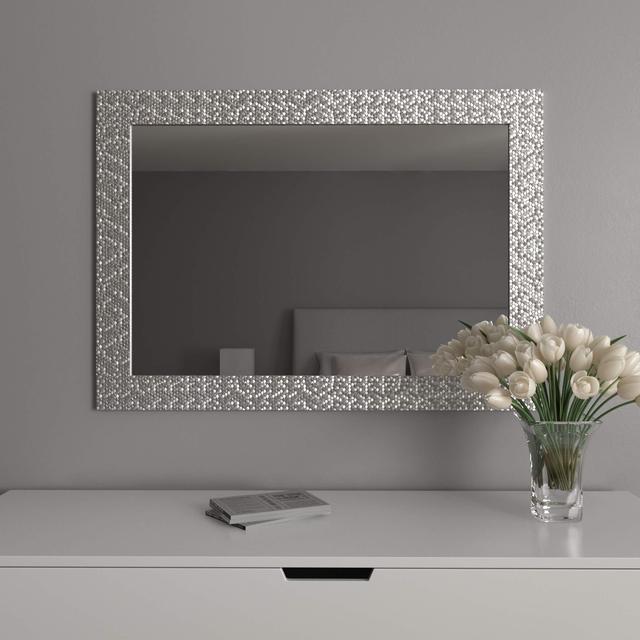 Дзеркало на стіну срібло Black Mirror в спальню передпокій ванну кімнату