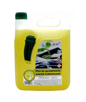 Омивач скла зимовий -20*C з лійкою - PLAX Winter Screenwash 5,0 л. лимон жовтий (PWS1), фото 1