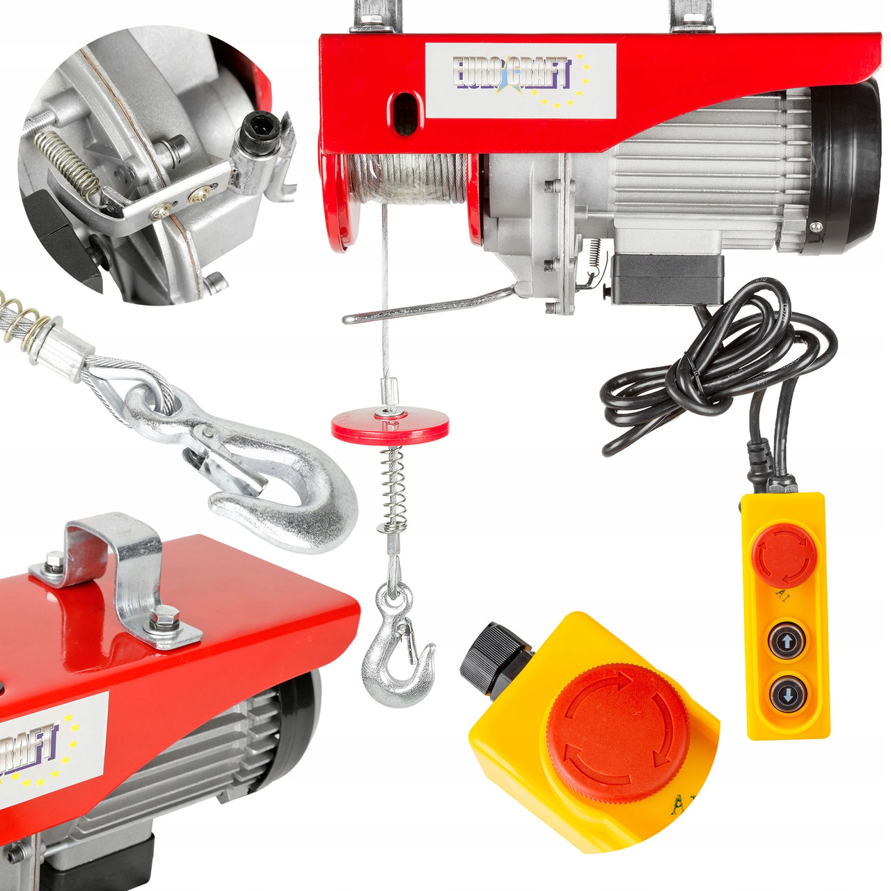 Тельфер електричний EURO CRAFT HJ208 1000 кг