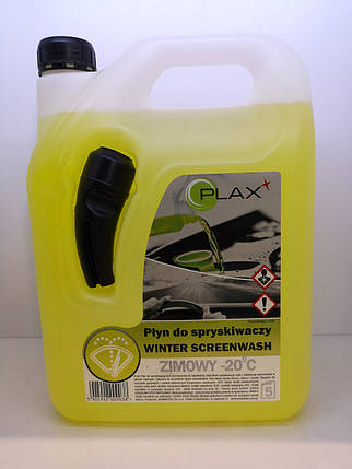 Омивач скла зимовий -20*C з лійкою - PLAX Winter Screenwash 5,0 л. лимон жовтий (PWS1), фото 2