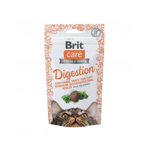 Функціональні ласощі для котів Brit Care (Бріт Кеа) Cat Snack Digestion з тунцем 50 г
