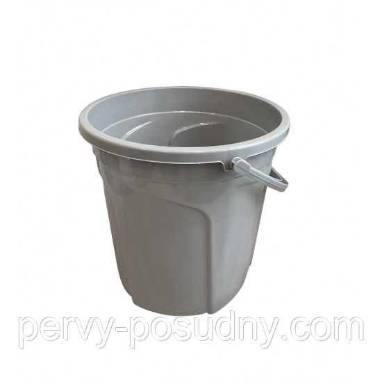 Відро пластикове Stars Plast без кришки 15 л 94041 сіре,какао,беж