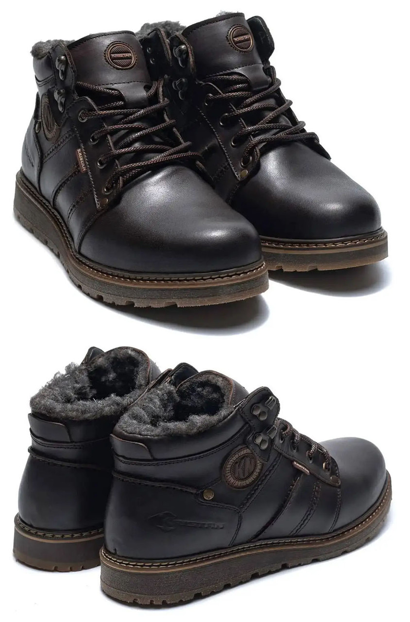 Чоловічі шкіряні черевики Kristan City Traffic Brown, Чоловічі шкіряні коричневі кросівки. Чоловіче взуття, фото 1